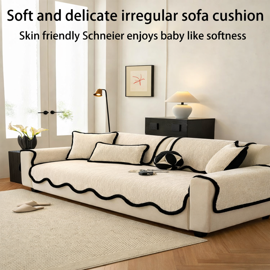 Luxury Chenille Anti Slip Sofa Couch Cover
