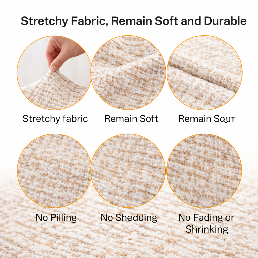 Anti-Slip Classic Cushion Sectional L Shaped Sofa Couch Cover