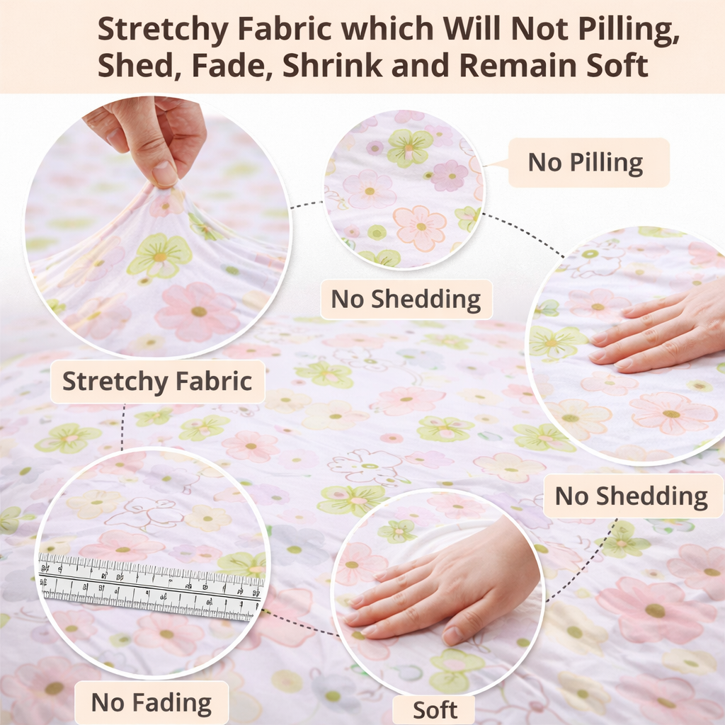 Floral Anti-Slip L Shaped Cushion Sofa Couch Cover