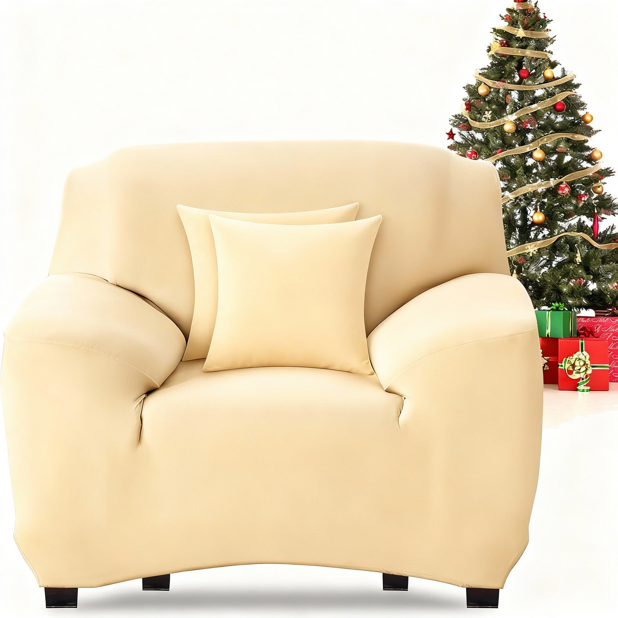 Xmas Armchair Slipcover Couch Sofa Cover