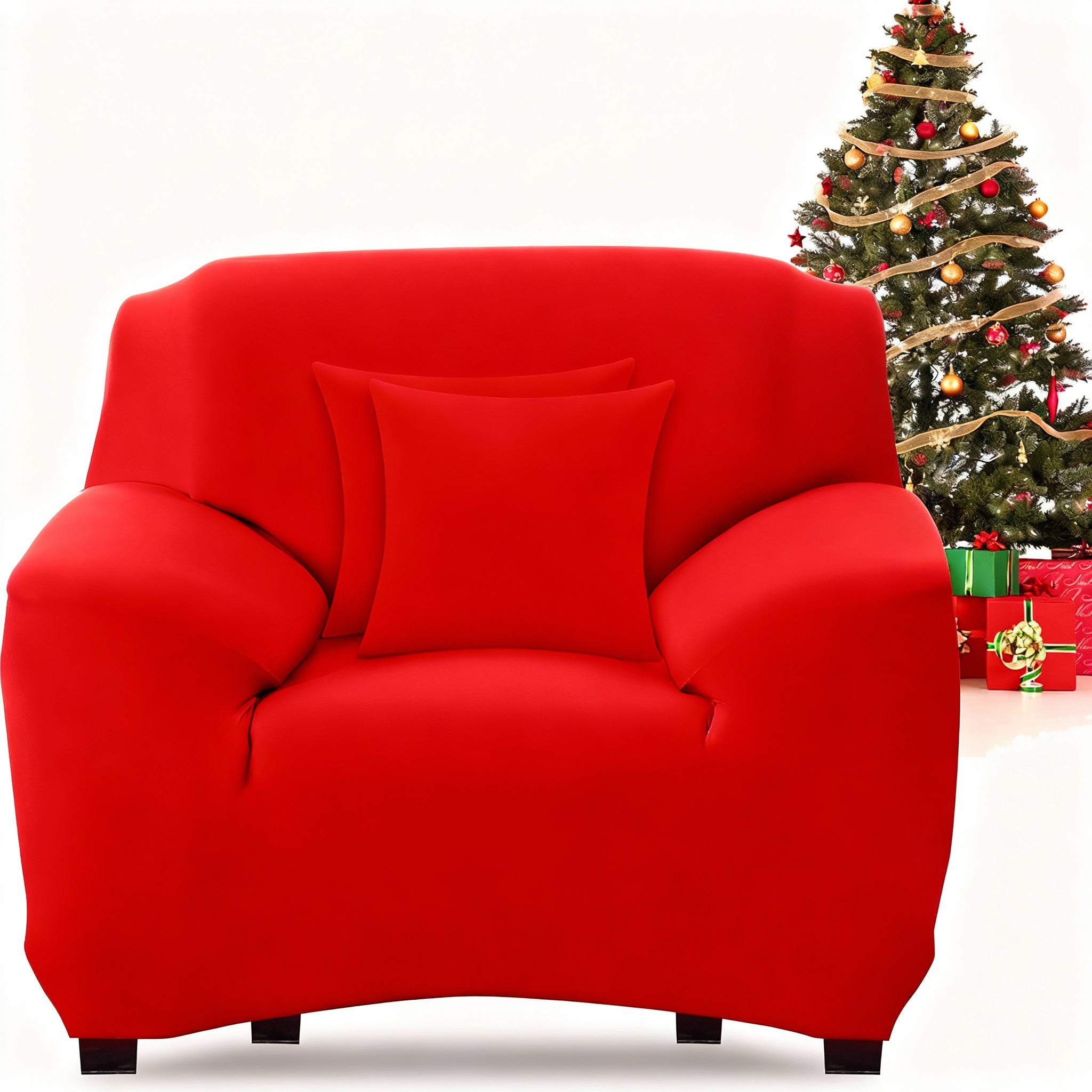 Xmas Armchair Slipcover Couch Sofa Cover