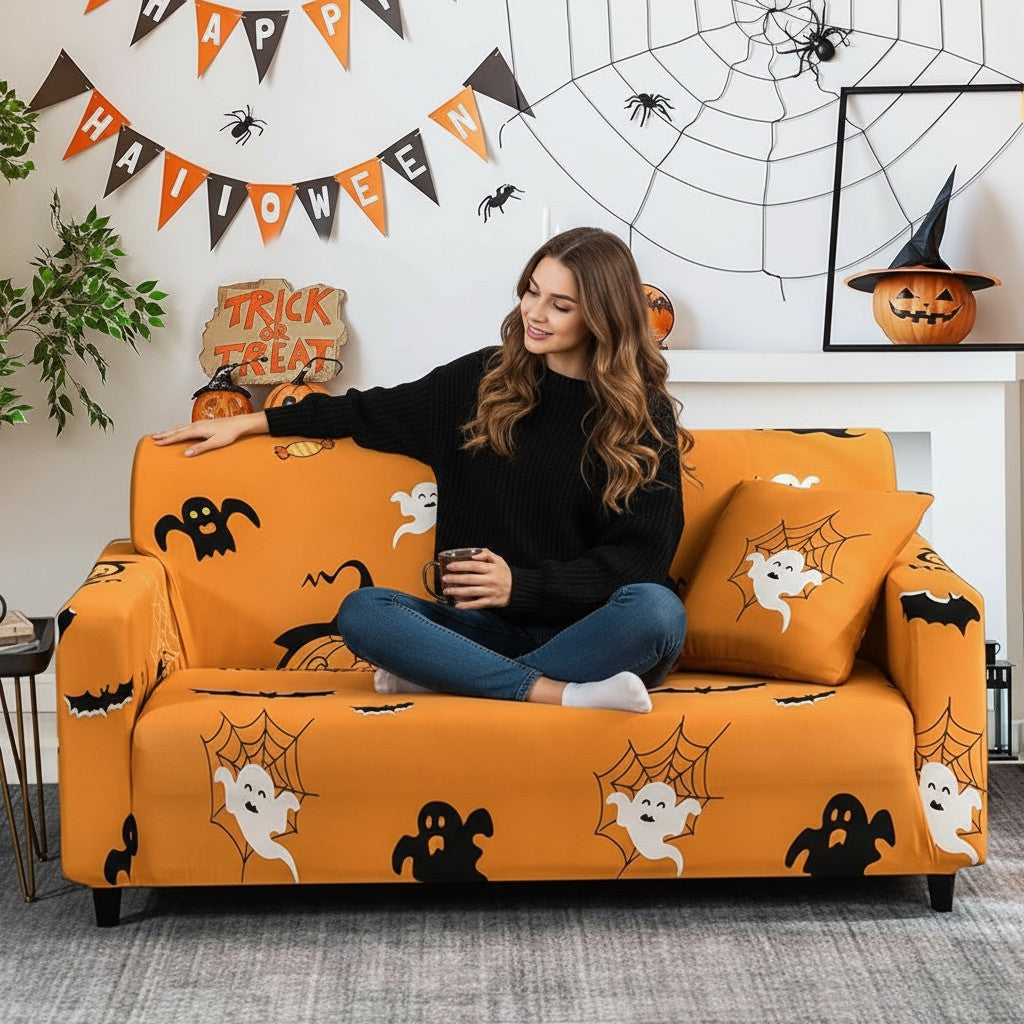 Halloween Slipcover Sofa Couch Cover