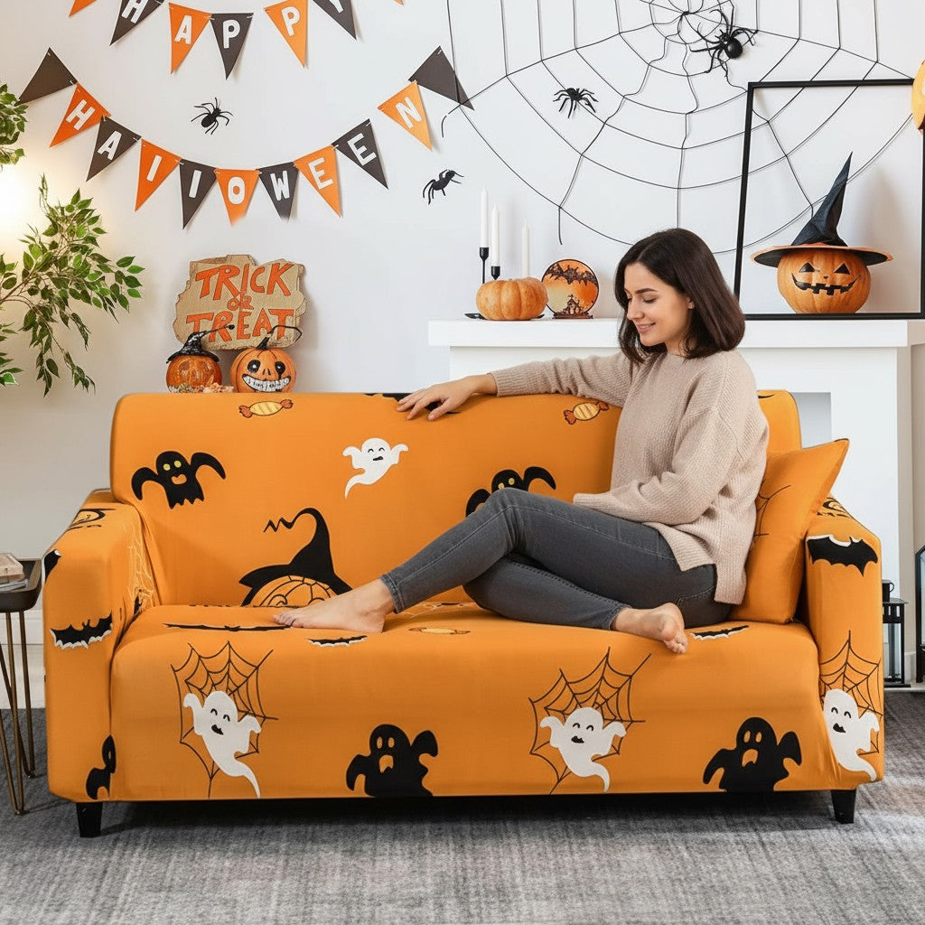Halloween Slipcover Sofa Couch Cover
