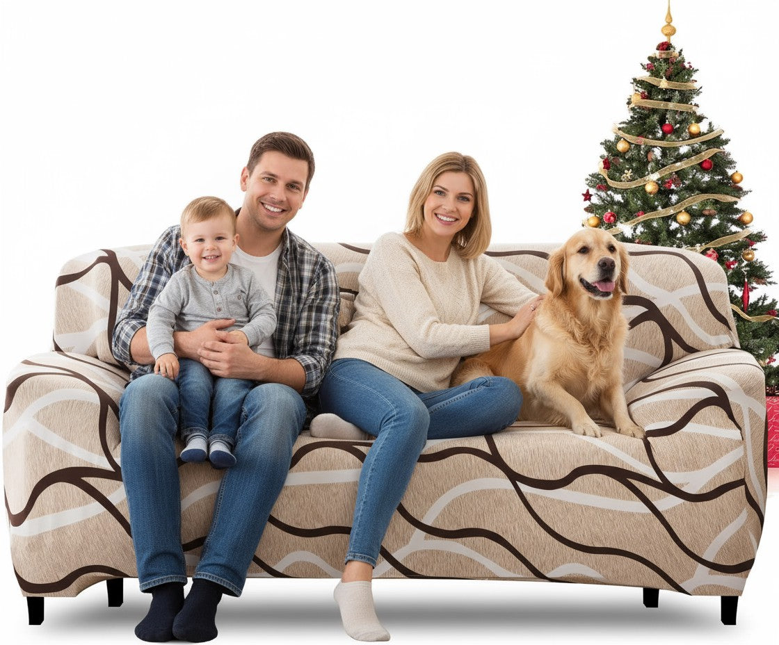 Xmas Armchair Slipcover Couch Sofa Cover
