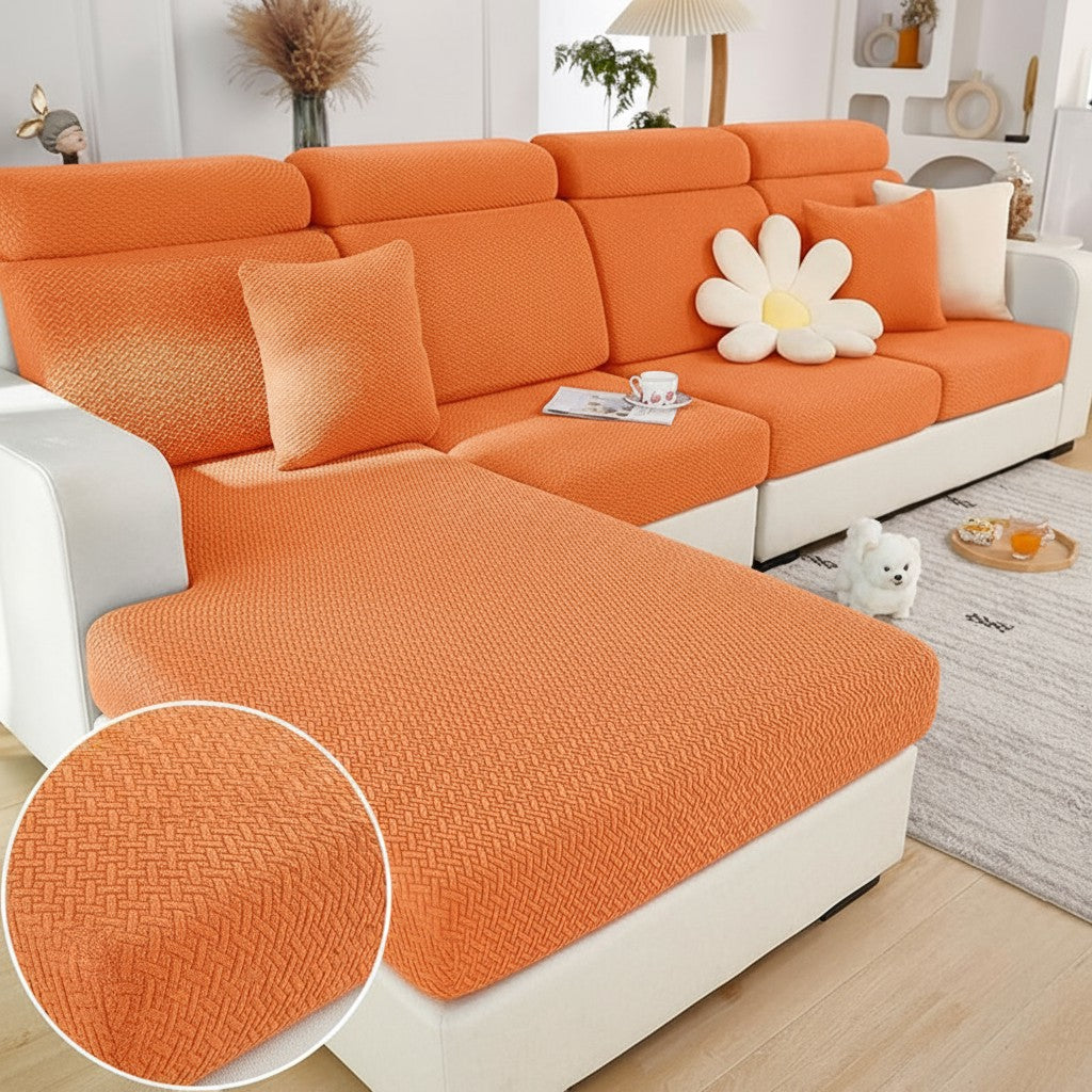 Jacquard L Shaped Cushion Slipcover Sofa Couch Cover