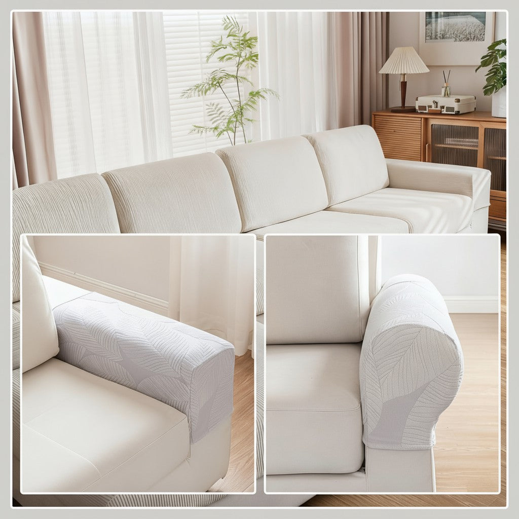 L Shaped Leaf Cushion Slipcover Sofa Couch Cover