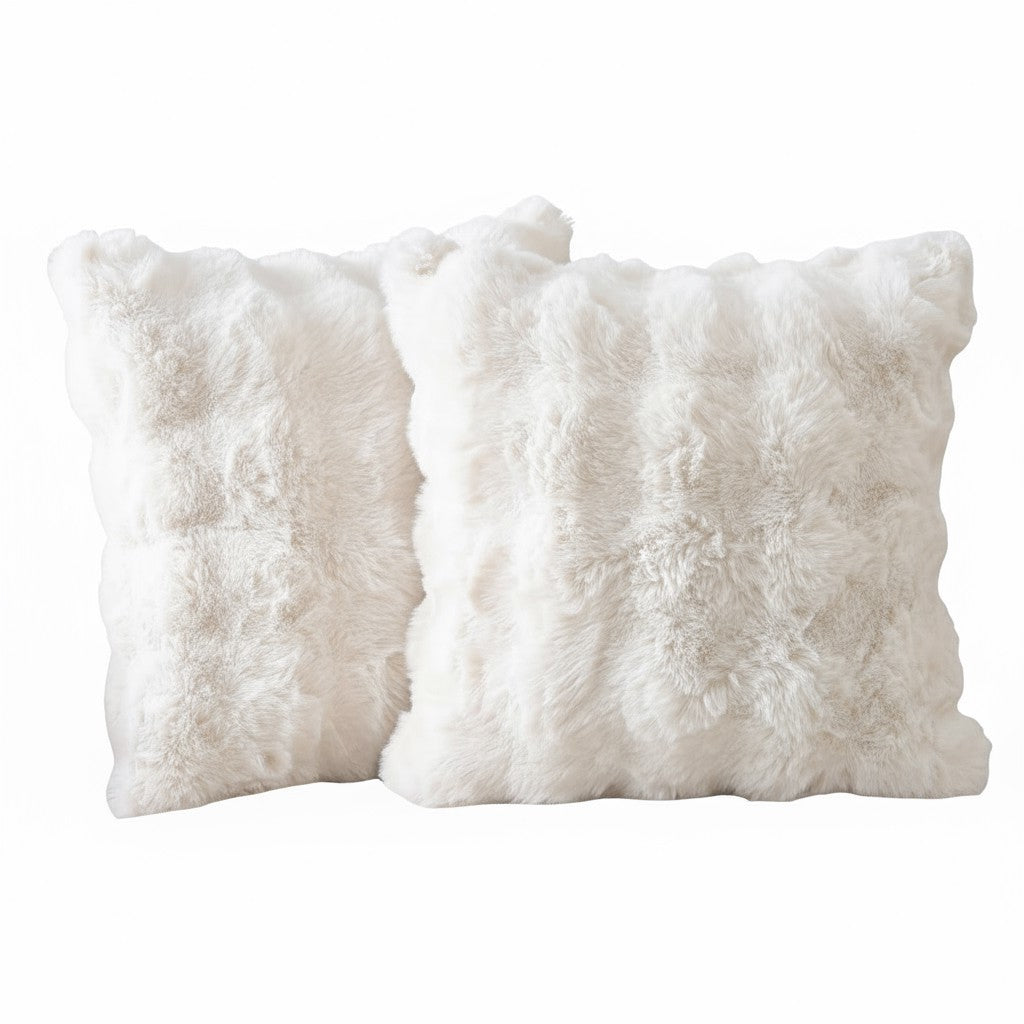 Fluffy Fleece Bubble Pillow Cushion Cover Case