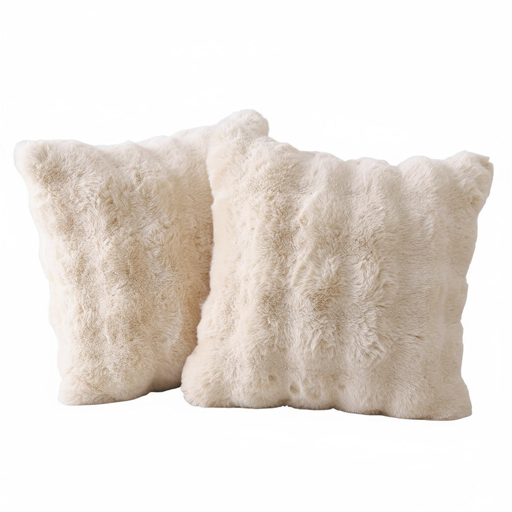 Fluffy Fleece Bubble Pillow Cushion Cover Case