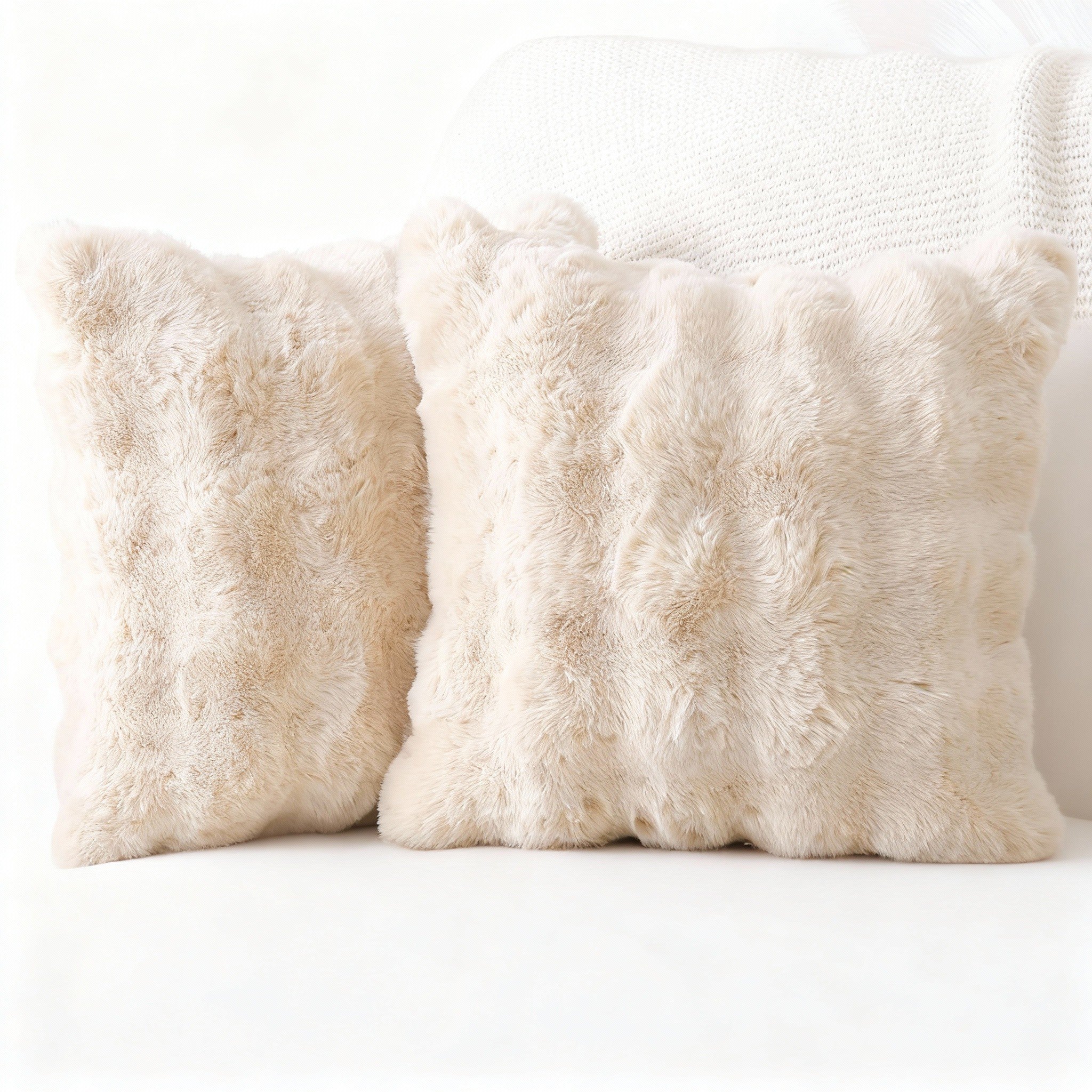 Fluffy Fleece Bubble Pillow Cushion Cover Case