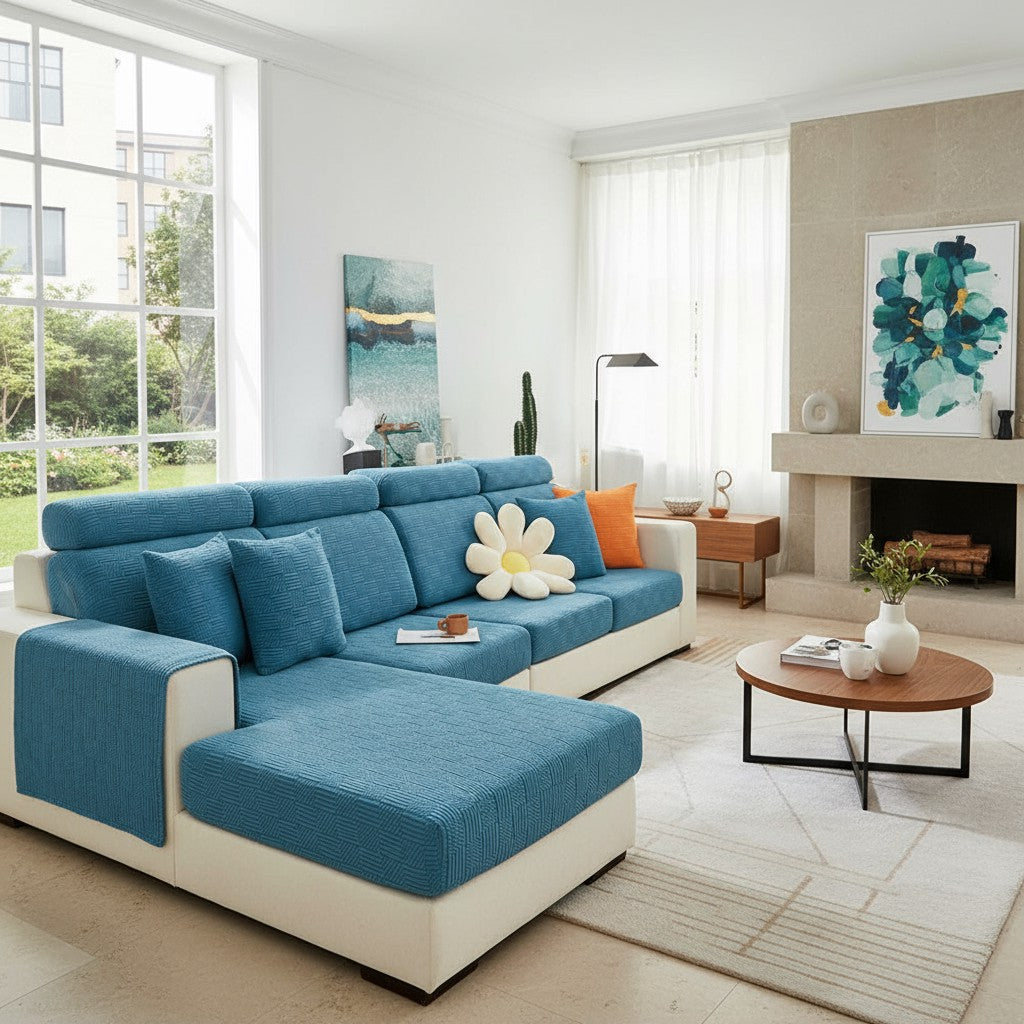 L Shaped Cushion Slipcover Sofa Couch Cover