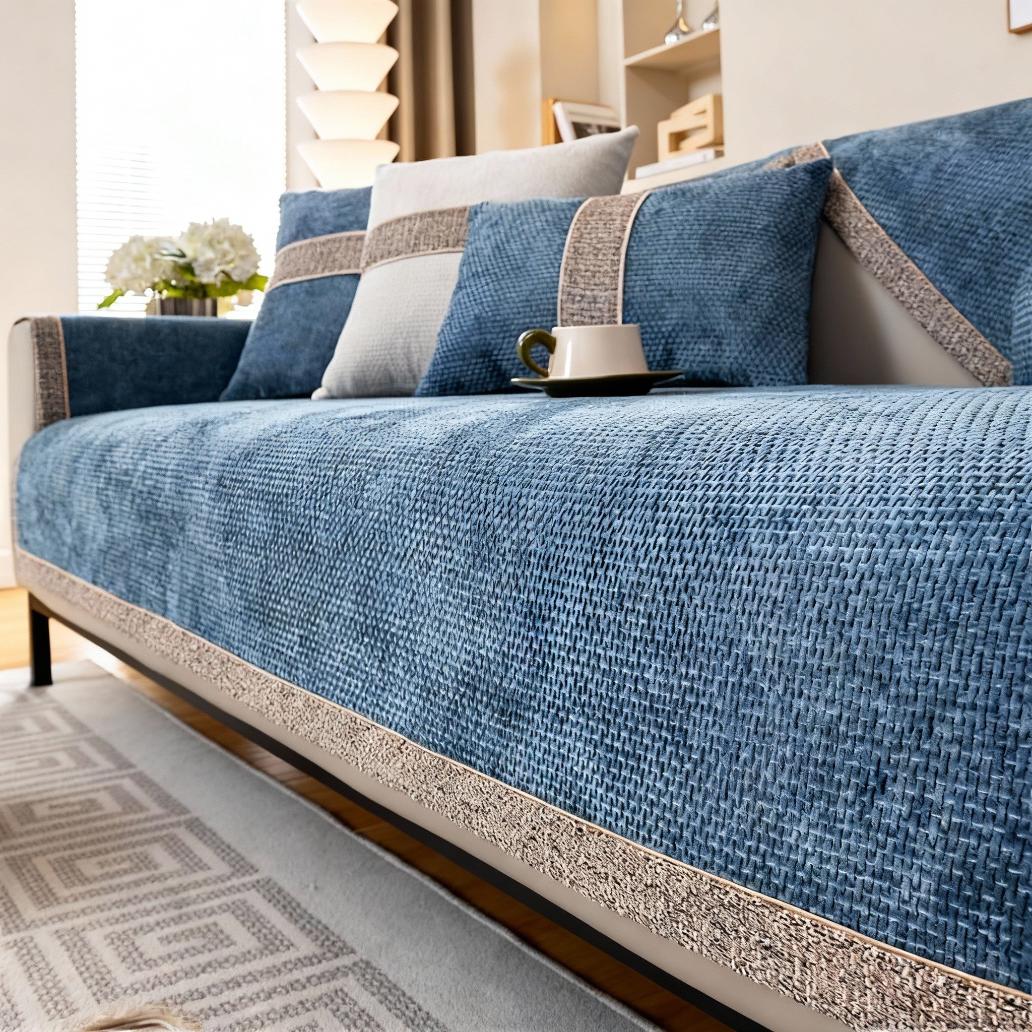 Non Slip Woven Sofa Couch Cover
