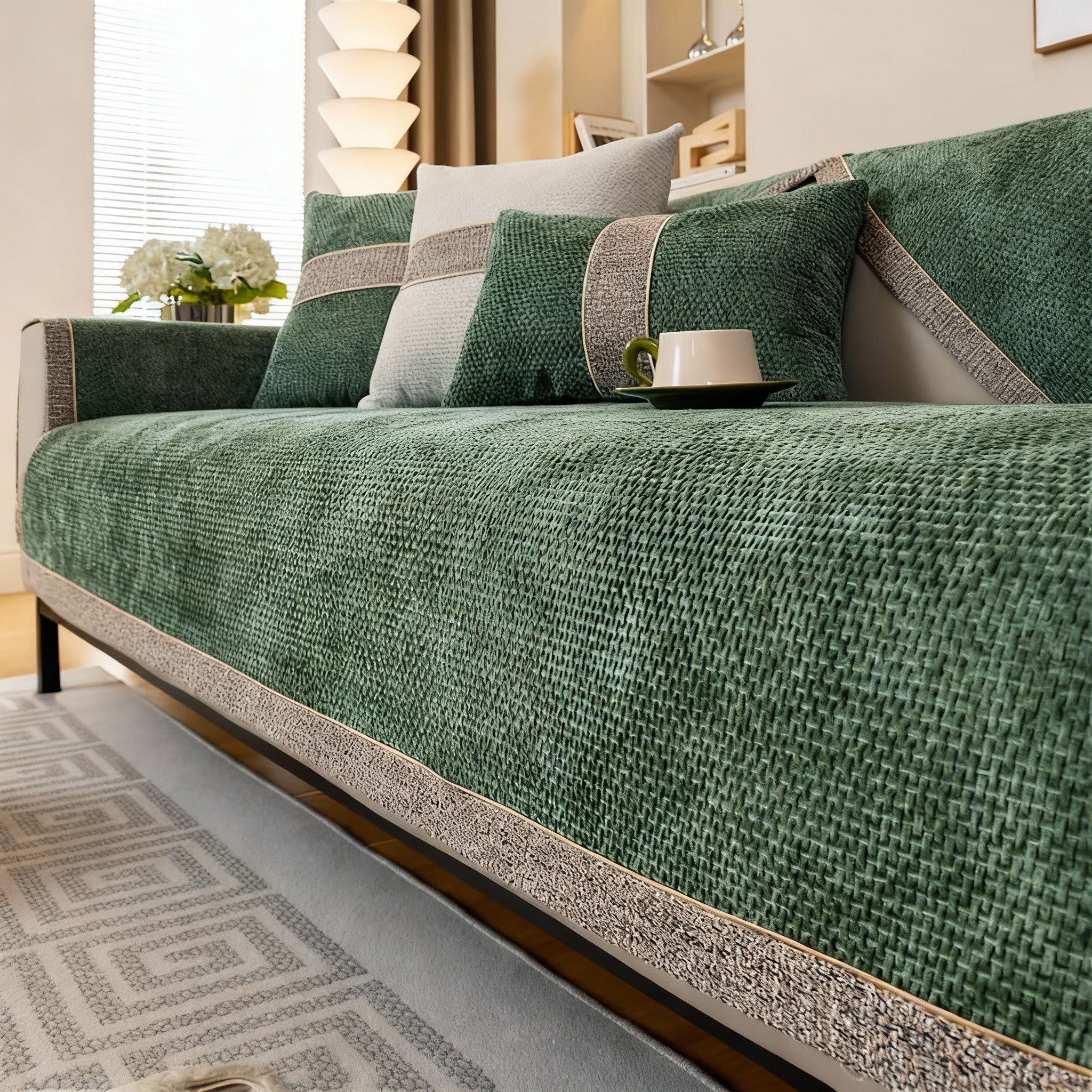 Non Slip Woven Sofa Couch Cover