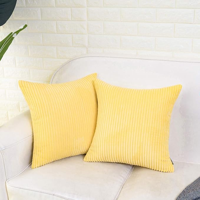 2 Boho Striped Throw Pillow Cushion Cover Case