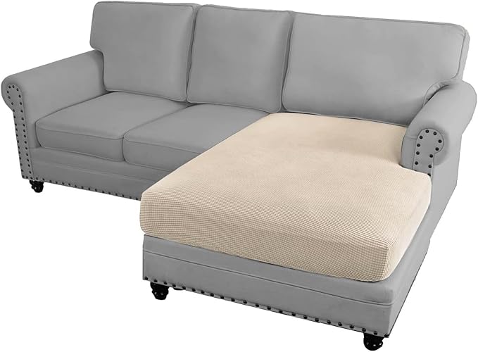 L Shaped Jacquard Cushion Slipcover Sofa Couch Cover