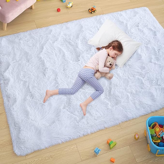 Shag Area Rug Fluffy Carpet