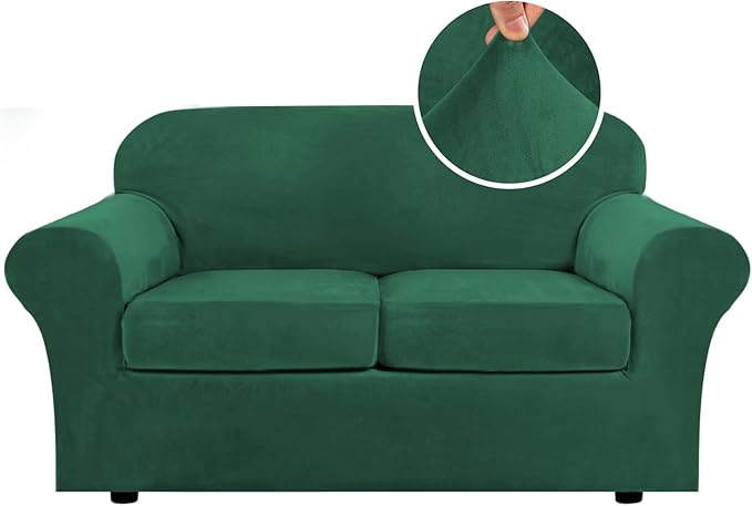 Velvet Cushion Sofa Seat Slipcover