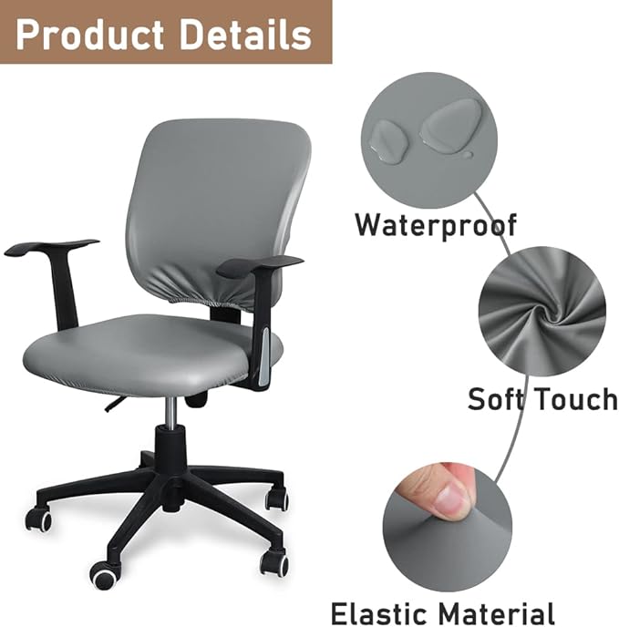 PU Slipcover Office Chair Cover
