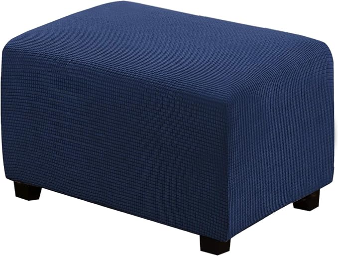 Square Slipcovers Jacquard Ottoman Cover
