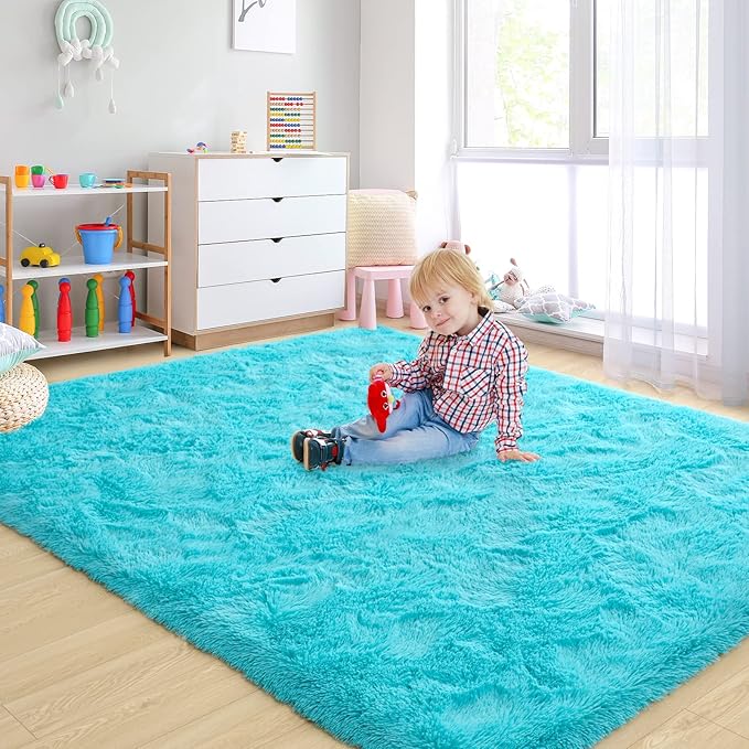 Shag Area Rug Fluffy Carpet