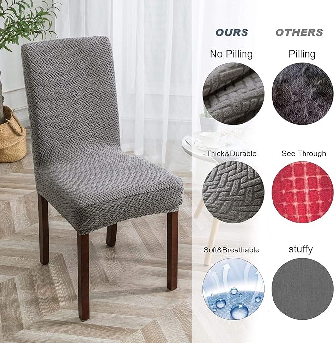 Jacquard Slipcover Chair Seat Cover