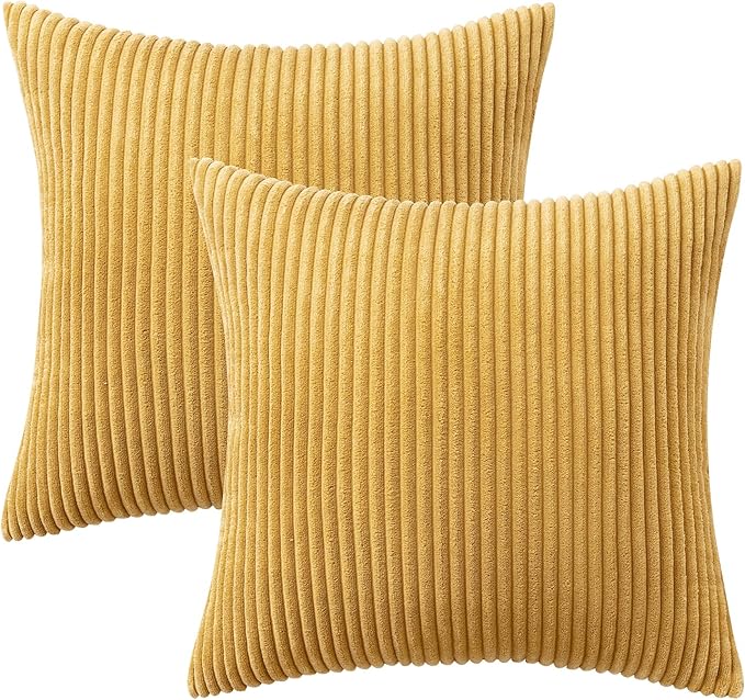2 Boho Striped Throw Pillow Cushion Cover Case