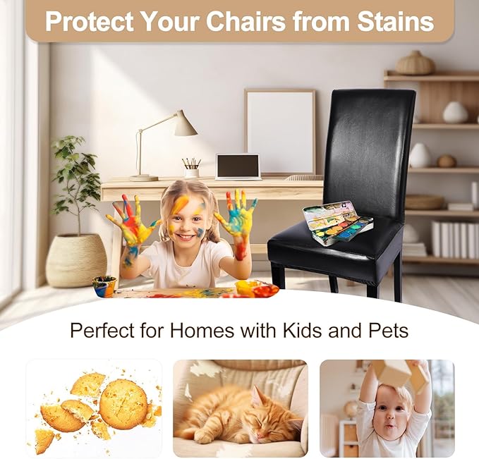 PU Slipcover Chair Seat Sofa Cover