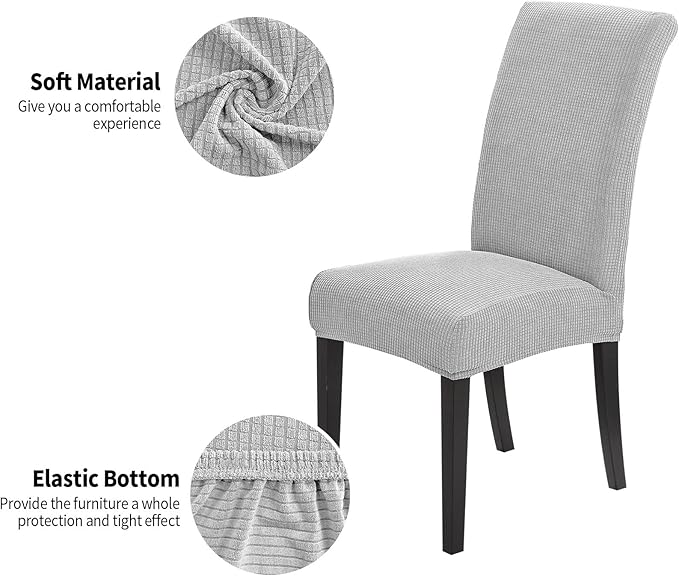 Jacquard Slipcover Chair Seat Cover