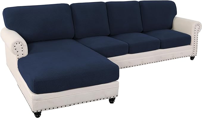 L Shaped Jacquard Cushion Slipcover Sofa Couch Cover