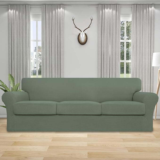 Jacquard Cushion Slipcover Sofa Couch Cover