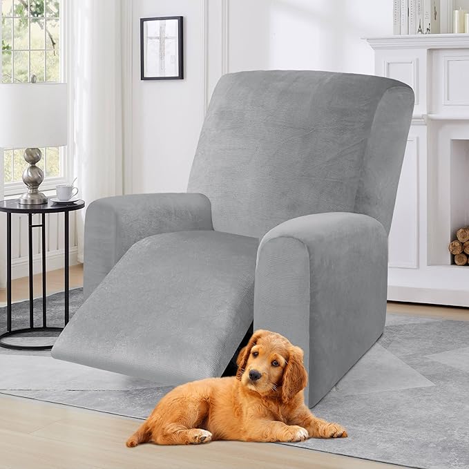 Velvet Love Seat Slipcover Recliner Cover
