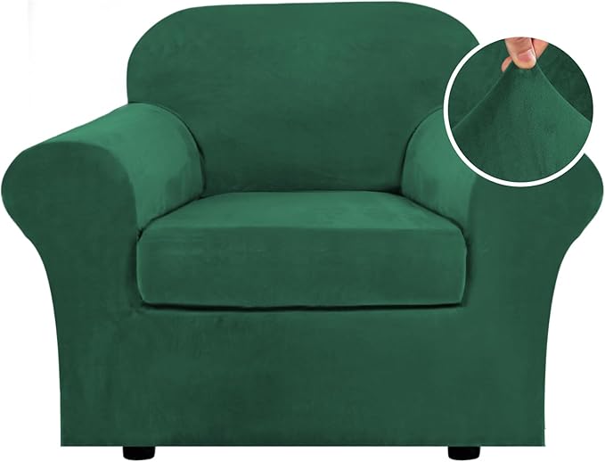 Velvet Cushion Sofa Seat Slipcover