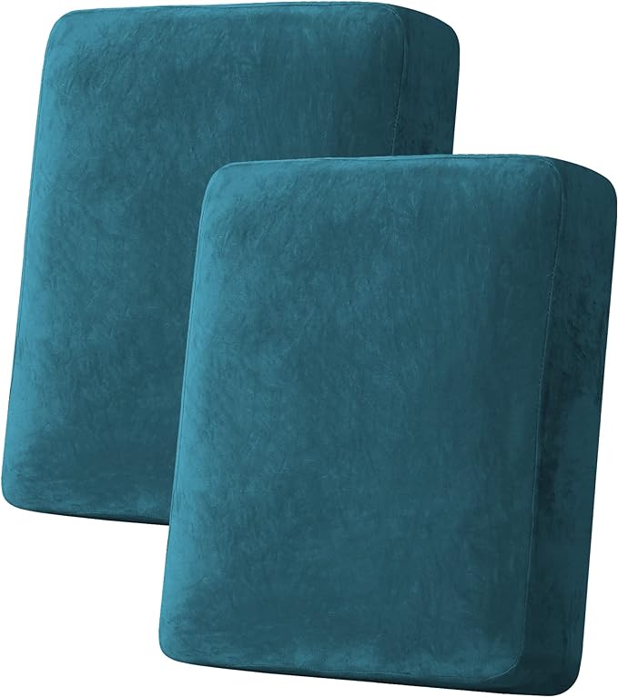 L Shaped Velvet Cushion Slipcover Sofa Couch Cover