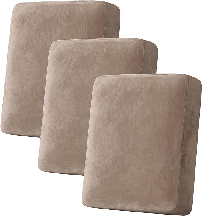 L Shaped Velvet Cushion Slipcover Sofa Couch Cover