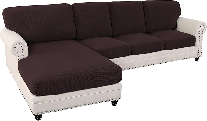 L Shaped Jacquard Cushion Slipcover Sofa Couch Cover