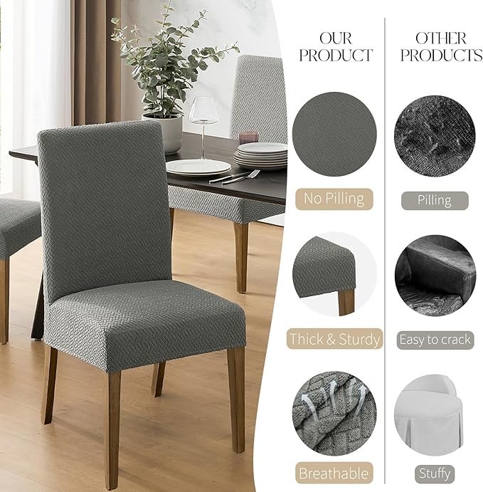 Jacquard Slipcover Chair Seat Cover