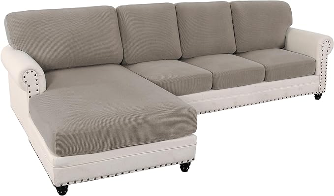 L Shaped Jacquard Cushion Slipcover Sofa Couch Cover