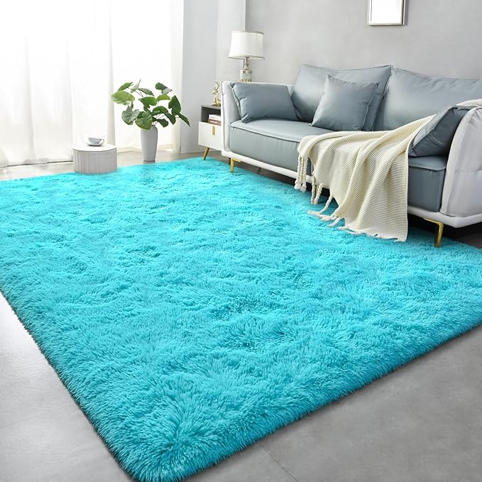 Shag Area Rug Fluffy Carpet