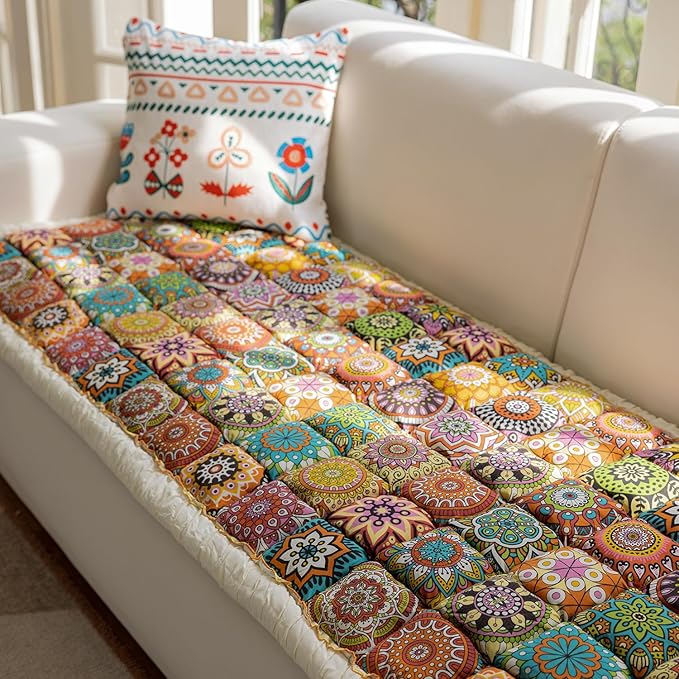 Non Slip Garden Chic Fuzzy Pet Dog Mat Bed Couch Cover