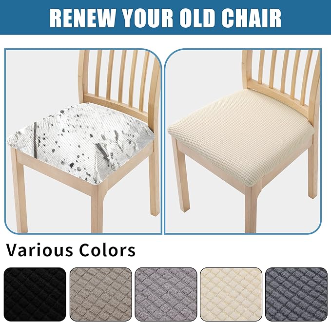 Jacquard Slipcover Chair Seat Cover