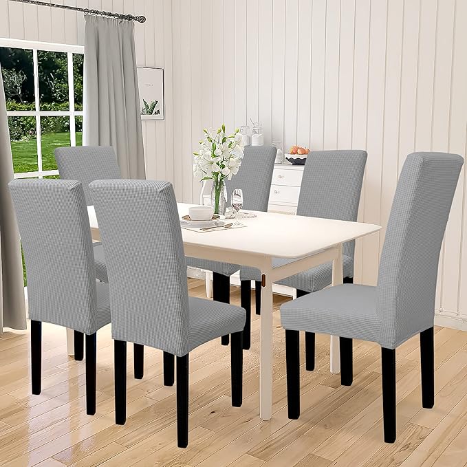 Jacquard Stretch Slipcover Dinning Chair Cover