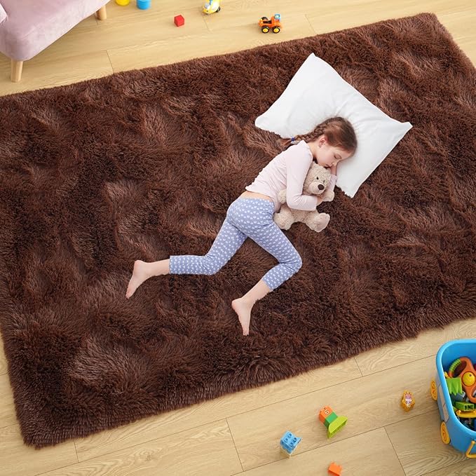 Shag Area Rug Fluffy Carpet