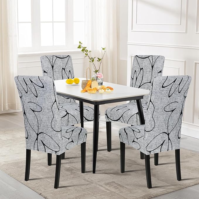 Printed Slipcover Chair Seat Cover