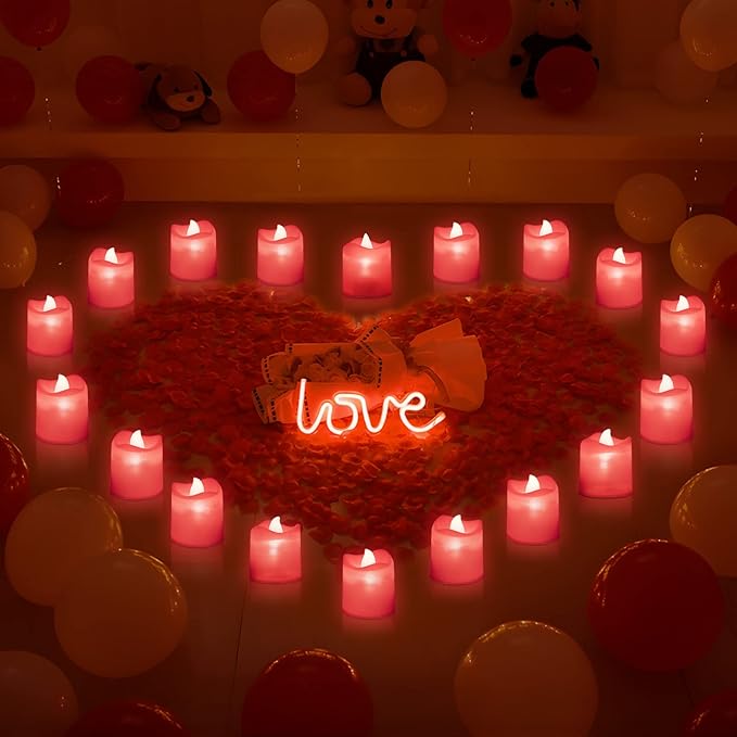 Magic Clear Glass Flameless LED Pillar Candle
