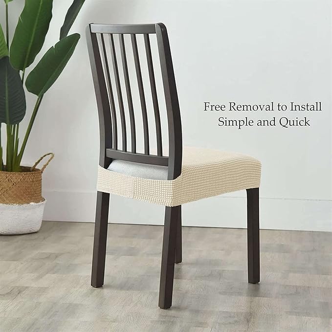 Jacquard Slipcover Chair Seat Cover