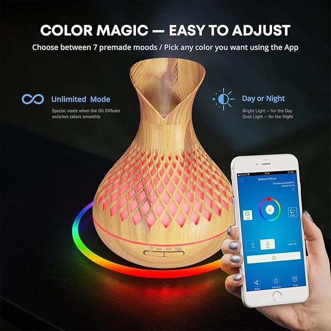 LED Wireless Essential Oil Aromatherapy Diffuser