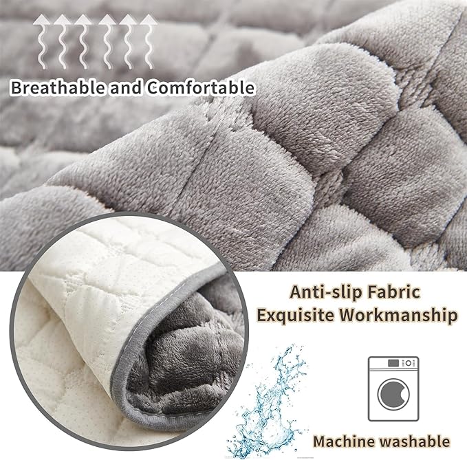 Non-Slip Fuzzy Fluffy Slipcover Lazy Boy Chair Cover