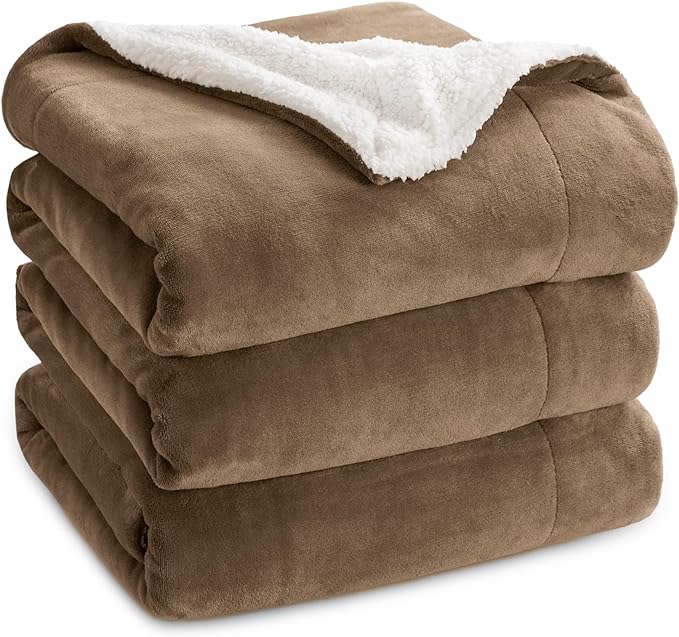 Sherpa Fuzzy Fleece Blanket