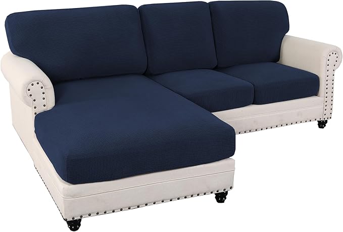 L Shaped Jacquard Cushion Slipcover Sofa Couch Cover