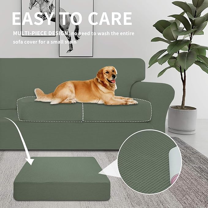 Jacquard Cushion Slipcover Sofa Couch Cover