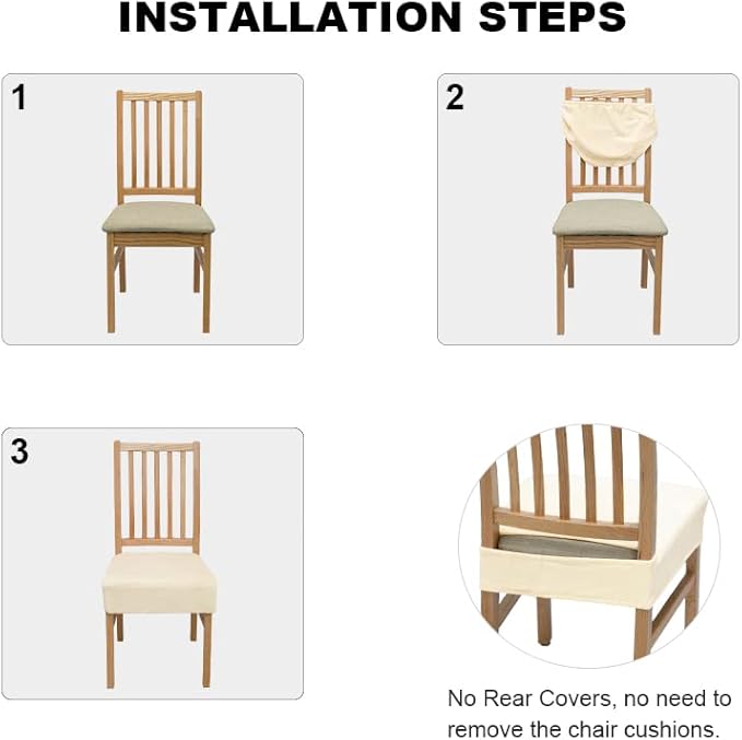 Velvet Slipcover Chair Seat Cover
